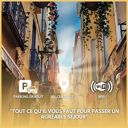 Can Pi N1 - Central - Place Parking Republique Inclus & Wifi Apartment Perpignan